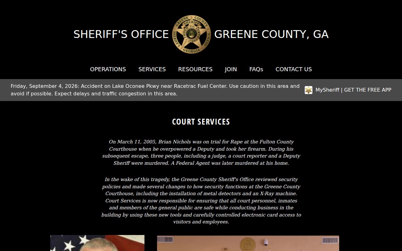 Greene County active warrant court services