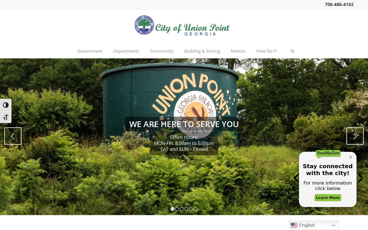 Official City of Union Point website